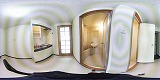 クローバーハイツ3廊下の360度パノラマビューのサムネイル