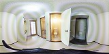 クローバーハイツ3トイレ、風呂の360度パノラマビューのサムネイル