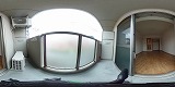 第2太陽ハイツ南草津バルコニーの360度パノラマビューのサムネイル