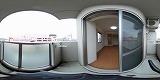 第2太陽ハイツ南草津バルコニーの360度パノラマビューのサムネイル