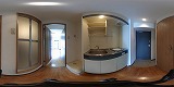 アイランド小野山(食事サポート付)キッチンの360度パノラマビューのサムネイル