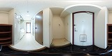 プリオールＺＥＮ弐番館玄関の360度パノラマビューのサムネイル