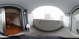 エンゼルプラザイースト1バルコニーの360度パノラマビューのサムネイル