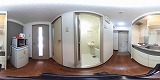 メゾンクレール(食事サポート付)キッチンの360度パノラマビューのサムネイル
