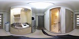 グラフィーネ草津野路キッチンの360度パノラマビューのサムネイル