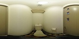 グラフィーネ草津野路トイレの360度パノラマビューのサムネイル