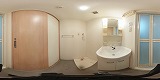 フォーシーズン南草津洗面所の360度パノラマビューのサムネイル