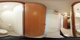 太陽プラザ南草津駅前廊下の360度パノラマビューのサムネイル