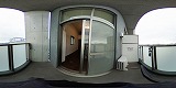 太陽プラザ南草津駅前バルコニーの360度パノラマビューのサムネイル