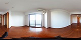 エンゼルプラザイースト2リビングの360度パノラマビューのサムネイル