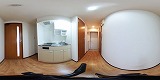 エンゼルプラザ南草津駅前キッチンの360度パノラマビューのサムネイル