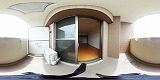 エンゼルプラザ南草津駅前バルコニーの360度パノラマビューのサムネイル