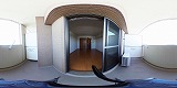 エンゼルプラザ南草津駅前バルコニーの360度パノラマビューのサムネイル