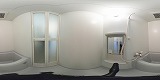 PALACIO K2(パラシオK2)風呂の360度パノラマビューのサムネイル