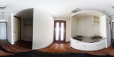 ラクーンＤ1キッチンの360度パノラマビューのサムネイル