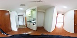 STキューブ(食事付マンション)キッチンの360度パノラマビューのサムネイル