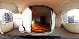 STキューブ(食事付マンション)バルコニーの360度パノラマビューのサムネイル