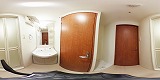 STキューブ(食事付マンション)洗面所の360度パノラマビューのサムネイル