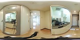 ブエナビスタ南草津キッチンの360度パノラマビューのサムネイル