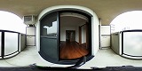 太陽ハイツ南草津ベランダの360度パノラマビューのサムネイル