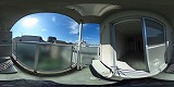 la grace un(ラグラスアン)リノベバルコニーの360度パノラマビューのサムネイル