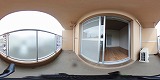 加藤マンション(リノベ)ベランダの360度パノラマビューのサムネイル