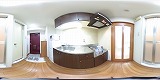 パレ南笠佐わらびキッチンの360度パノラマビューのサムネイル