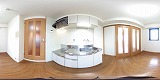 エンゼルプラザ南草津キッチンの360度パノラマビューのサムネイル