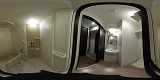 Blezio3(ブレジオ3)洗面所の360度パノラマビューのサムネイル