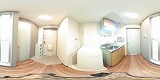 サンセール加藤2キッチンの360度パノラマビューのサムネイル