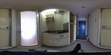 カーサ・ソラッツオ壱番館キッチンの360度パノラマビューのサムネイル