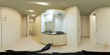 Cozy Court8(女性専用賃貸)キッチンの360度パノラマビューのサムネイル