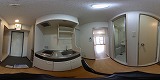 翔耀一号館キッチンの360度パノラマビューのサムネイル