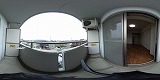 翔耀一号館バルコニーの360度パノラマビューのサムネイル