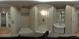 アミティエ南草津洗面所の360度パノラマビューのサムネイル