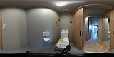 アミティエ南草津トイレの360度パノラマビューのサムネイル