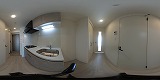 クレアドーレ南草津キッチンの360度パノラマビューのサムネイル