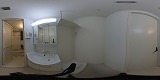 クレアドーレ南草津洗面所の360度パノラマビューのサムネイル