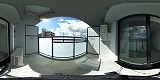 クレアドーレ南草津バルコニーの360度パノラマビューのサムネイル