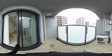 エスリードカレッジゲート南草津ベランダの360度パノラマビューのサムネイル