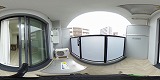 エスリードカレッジゲート南草津ベランダの360度パノラマビューのサムネイル