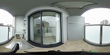 エスリードカレッジゲート南草津ベランダの360度パノラマビューのサムネイル