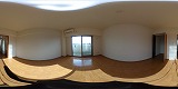 太陽ハイツ南草津Ⅲ居室の360度パノラマビューのサムネイル