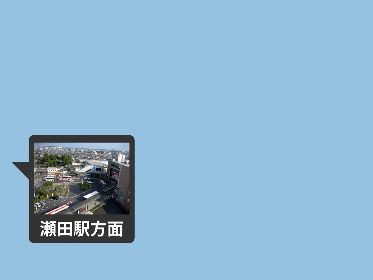 瀬田エリアの地図