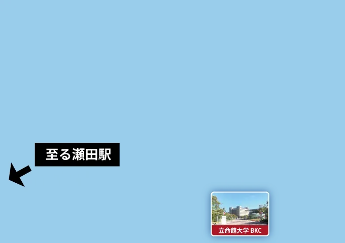 瀬田エリアの地図