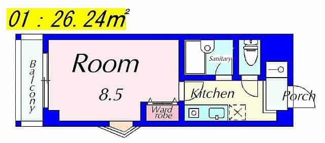 クローバーハイツ3の間取り図のサムネイル