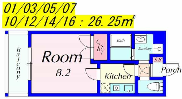 ＧＲＯＯＶＥ南草津Ⅱの間取り図のサムネイル