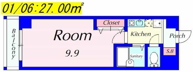 ベルエポックの間取り図のサムネイル