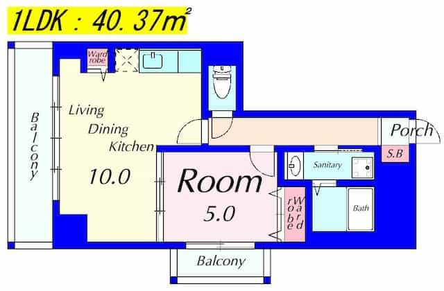 エンゼルプラザwest1の間取り図のサムネイル