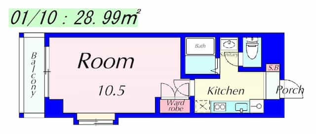 PALACIO K2(パラシオK2)の間取り図のサムネイル